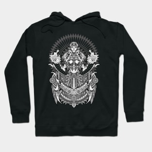 GODDESS OF DARKNESS Black and White Hoodie